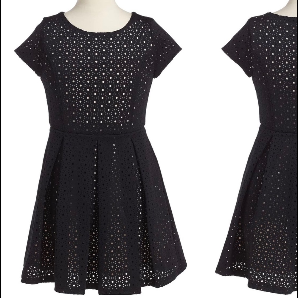 Laser cut party dress from Nordstrom